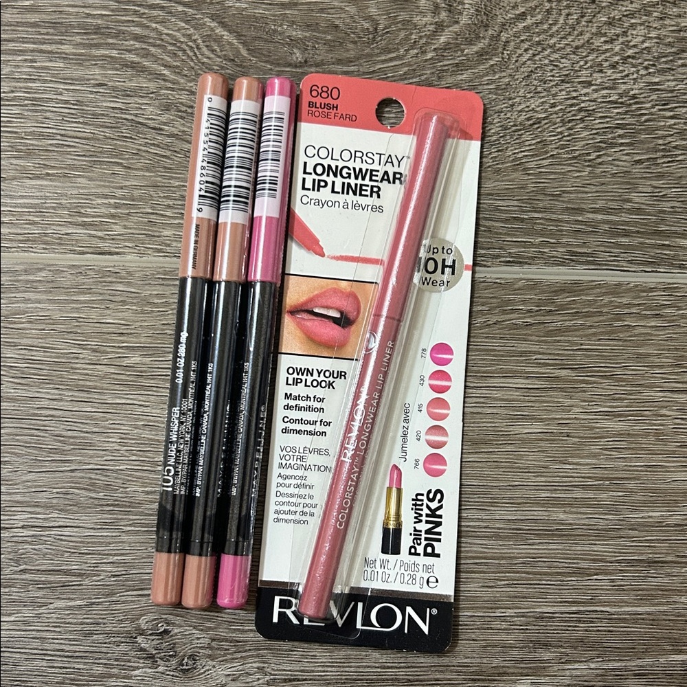 NEW Lot Of 4X Maybelline Color Sensational Lip Liner Set